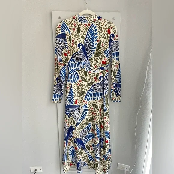 FARM RIO Blue Macaw Flight Maxi Dress!! - Picture 7 of 8